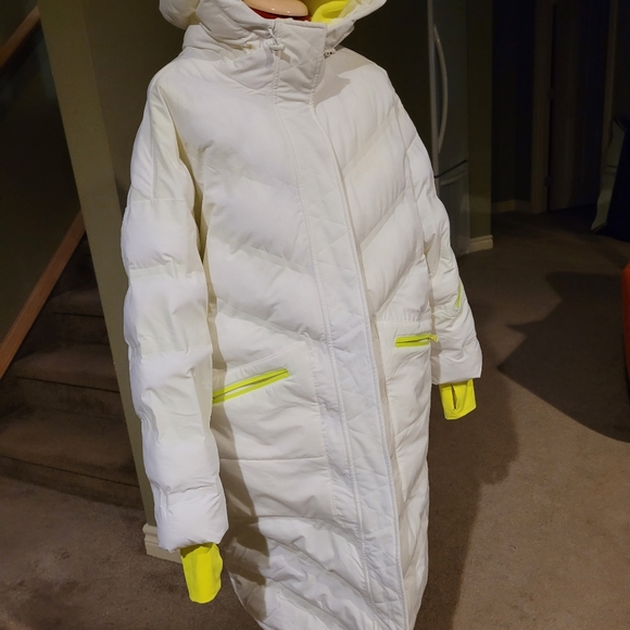 fp movement Free People White, Extra Long Puffer Coat - Picture 2 of 7